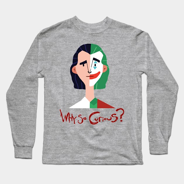 Why So Curious Long Sleeve T-Shirt by Aratack Kinder